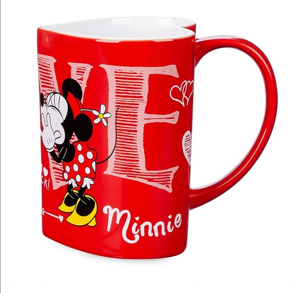 NWT Disney Minnie and Mickie Heart shaped mug - Picture 3 of 16